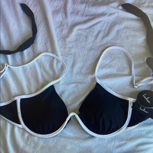 Lulu's Elegant Black and White Bikini BRAND NEW w/ tag